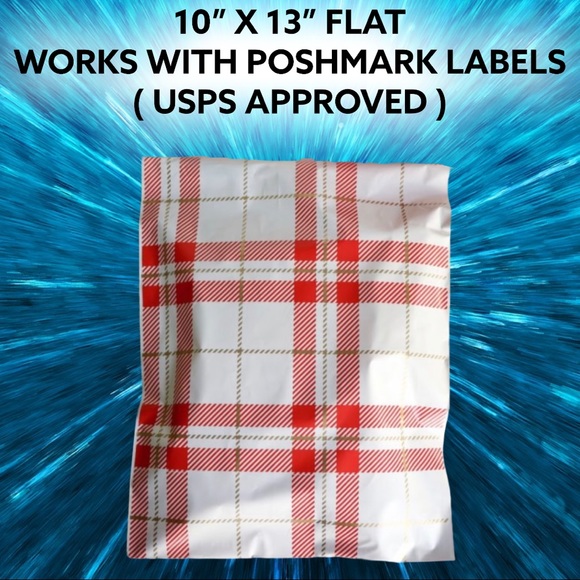 Other - 25 10X13 Plaid Poly Mailers XMAS PRICE FIRM